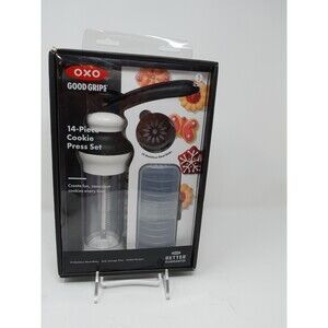 OXO Good Grips 14-Piece Cookie Press Set w/ 12 Disks & Case – New in Box